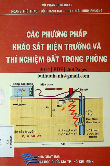 Các Phương Pháp Khảo Sát Hiện Trường Và Thí Nghiệm Đất Trong Phòng - Võ Phán, 268 Trang
