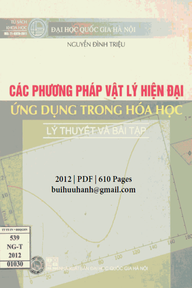 Các Phương Pháp Vật Lý Hiện Đại Ứng Dụng Trong Hóa Học (NXB Đại Học Quốc Gia 2012) - Đình Triệu