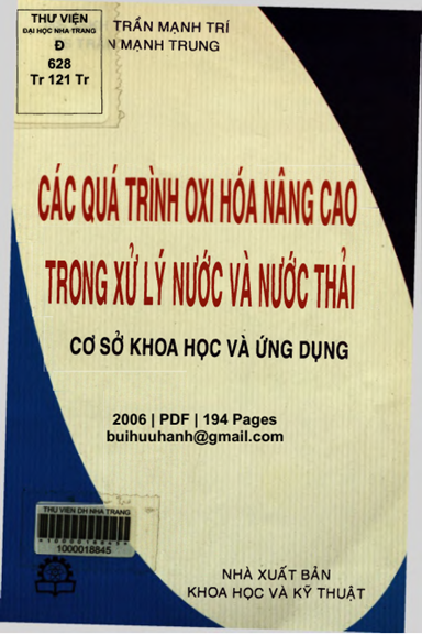 Các Quá Trình Oxi Hóa Nâng Cao Trong Xử Lý Nước Và Nước Thải - Trần Mạnh Trí, 194 Trang