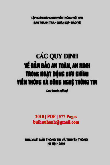 Các Quy Định Về Đảm Bảo An Toàn, An Ninh Trong Hoạt Động Bưu Chính Viễn Thông Và Công Nghệ Thông Tin