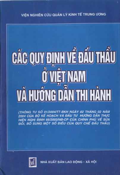 Các Quy Định Về Đấu Thầu Ở Việt Nam Và Hướng Dẫn Thi Hành - Ngô Minh Hải, 426 Trang