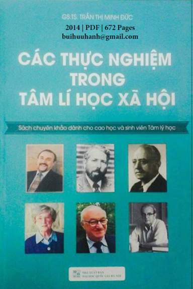 Các Thực Nghiệm Trong Tâm Lí Học Xã Hội (NXB Đại Học Quốc Gia 2014) - Trần Thị Minh Đức, 672 Trang