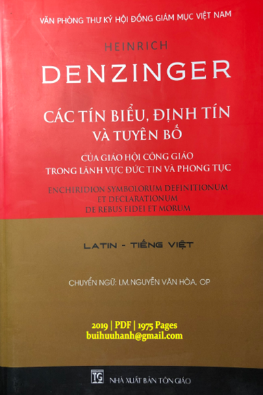 Các Tín Biểu, Định Tín Và Tuyên Bố Của Giáo Hội Công Giáo Trong Lãnh Vực Đức Tin Và Phong Tục