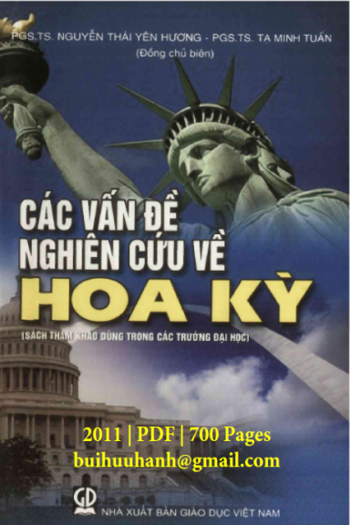 Các Vấn Đề Về Nghiên Cứu Hoa Kỳ (NXB Giáo Dục 2011) - Tạ Minh Tuấn, 700 Trang
