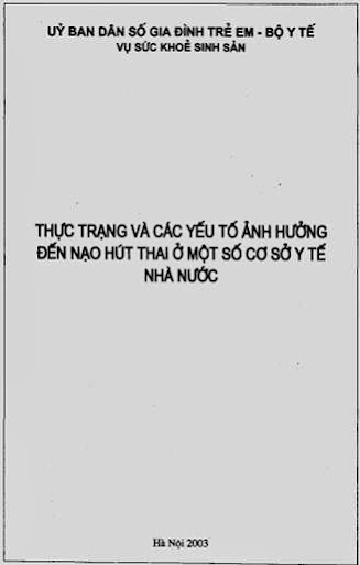 Các Yếu Tố Ảnh Hưởng Đến Nạo Hút Thai - Pgs. Ts. Trần Thị Phương Mai, 65 Trang