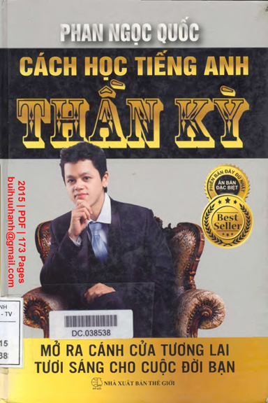Cách Học Tiếng Anh Thần Kỳ (NXB Thế Giới 2015) - Phan Ngọc Quốc, 173 Trang