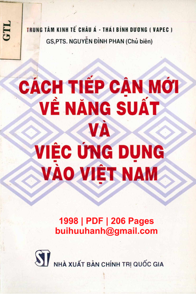Cách Tiếp Cận Mới Về Năng Suất Và Việc Ứng Dụng Vào Việt Nam (NXB Chính Trị 1998) - Nguyễn Đình Phan