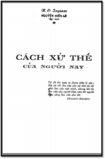 Cách Xử Thế Của Người Nay (NXB Xuân Thu 1984) - Nguyễn Hiến Lê, 274 Trang