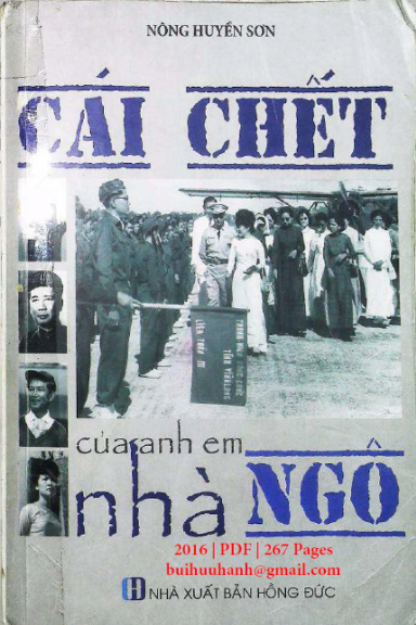 Cái Chết Của Anh Em Nhà Ngô (NXB Hồng Đức 2016) - Nông Huyền Sơn, 267 Trang