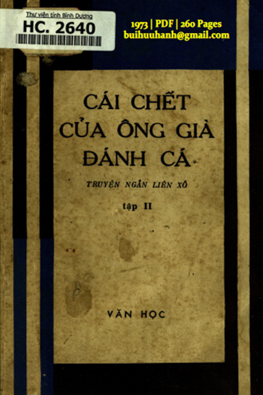Cái Chết Của Ông Già Đánh Cá Tập 2 (NXB Văn Học 1973) - Nhiều Tác Giả, 260 Trang
