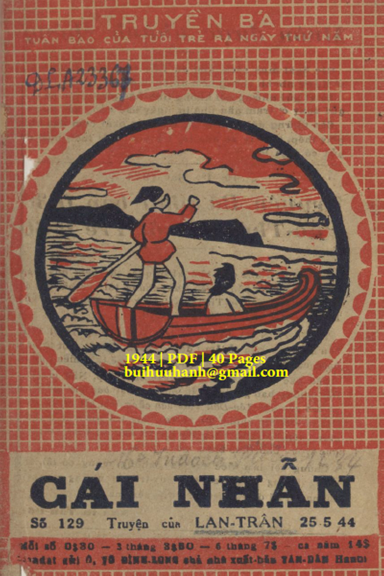 Cái Nhẫn (NXB Tân Dân 1944) - Lan Trân, 40 Trang