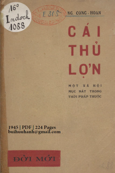 Cái Thủ Lợn (NXB Đời Mới 1945) - Nguyễn Công Hoan, 224 Trang