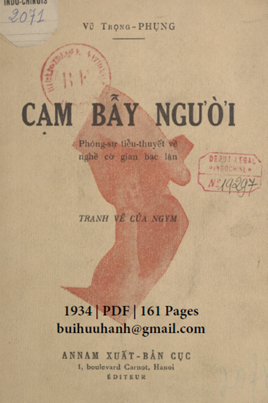 Cạm Bẫy Người (NXB An Nam 1934) - Vũ Trọng Phụng, 161 Trang