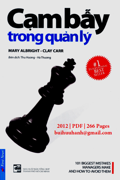 Cạm Bẫy Trong Quản Lý (NXB Tổng Hợp 2012) - Mary Albright, 266 Trang