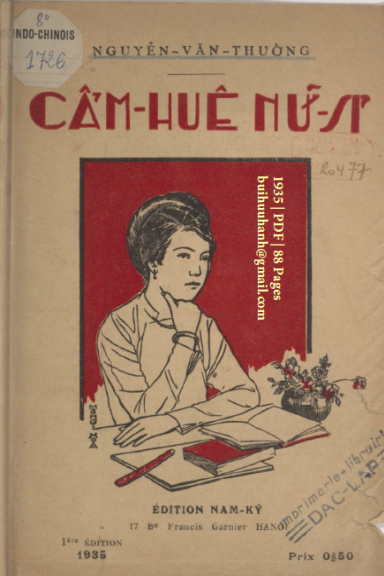 Cẩm Huê Nữ Sĩ (NXB Đắc Lập 1935) - Nguyễn Văn Thường, 88 Trang