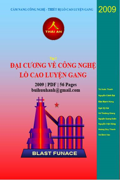 Cẩm Nang Công Nghệ Thiết Bị Lò Cao Luyện Gang Tập 1-Đại Cương Công Nghệ Lò Cao Luyện Gang, 56 Trang