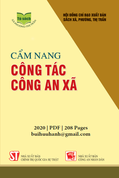 Cẩm Nang Công Tác Công An Xã (NXB Chính Trị 2020) - Vũ Thế Công, 208 Trang