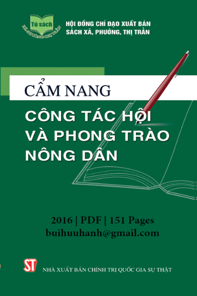 Cẩm Nang Công Tác Hội Và Phong Trào Nông Dân (NXB Chính Trị 2016) - Nguyễn Duy Lượng, 151 Trang