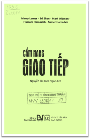 Cẩm Nang Giao Tiếp (NXB Lao Động Xã Hội 2010) - Marcy Lerner, 374 Trang