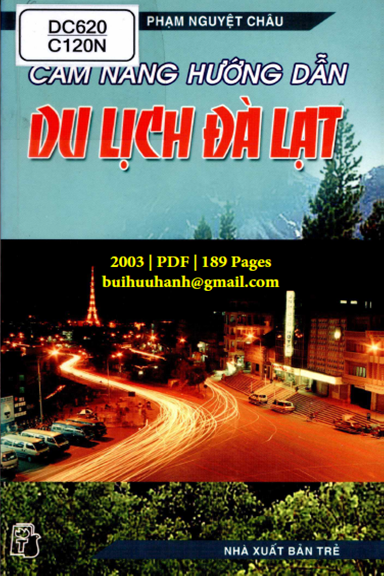 Cẩm Nang Hướng Dẫn Du Lịch Đà Lạt (NXB Trẻ 2003) - Tôn Thất Sam, 189 Trang