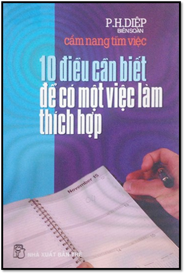 Cẩm Nang Tìm Việc-10 Điều Cần Biết Để Có Một Việc Làm Thích Hợp (NXB Trẻ 2004) - P.H.Diệp, 110 Trang