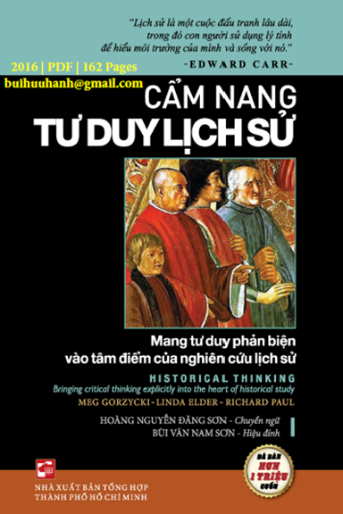 Cẩm Nang Tư Duy Lịch Sử (NXB Tổng Hợp 2016) - Richard Paul, 162 Trang