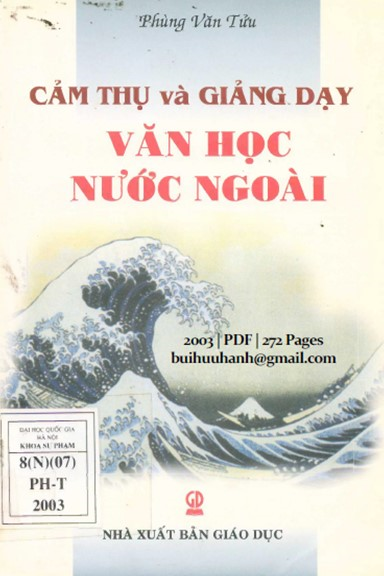 Cảm Thụ Và Giảng Dạy Văn Học Nước Ngoài (NXB Giáo Dục 2003) - Phùng Văn Tửu, 272 Trang
