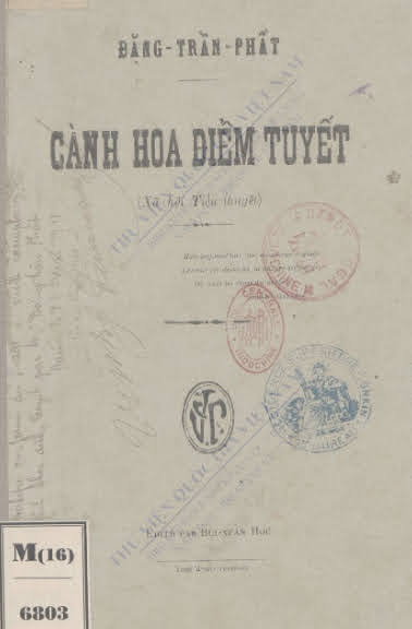 Cành Hoa Điểm Tuyết (NXB Bùi Xuân Học 1921) - Đặng Trần Phất, 72 Trang