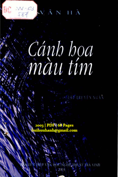 Cánh Hoa Màu Tím (NXB Trà Vinh 2003) - Vân Hà, 68 Trang