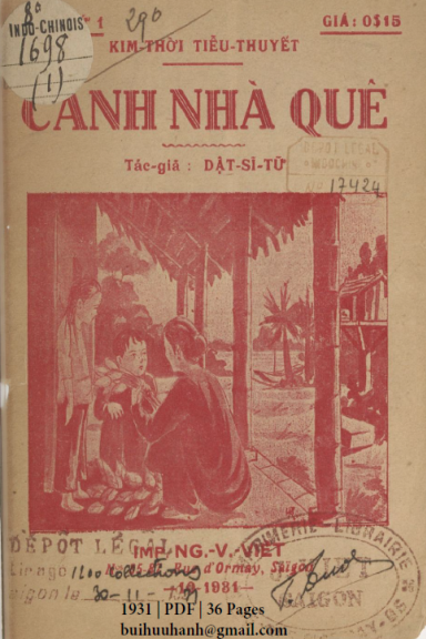 Cảnh Nhà Quê Cuốn 1-6 (NXB Nguyễn Văn Viết 1931) - Dật Sĩ Tữ, 208 Trang