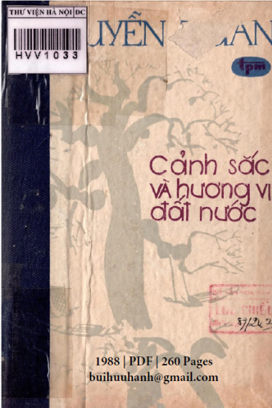 Cảnh Sắc Và Hương Vị Đất Nước (NXB Tác Phẩm Mới 1988) - Nguyễn Tuân, 260 Trang