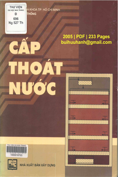 Cấp Thoát Nước (NXB Xây Dựng 2005) - Nguyễn Thống, 233 Trang