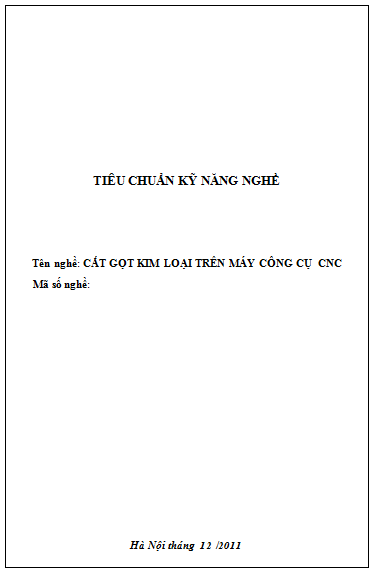 Cắt Gọt Kim Loại Trên Máy Công Cụ CNC (NXB Hà Nội 2011) - Hà Xuân Quang, 79 Trang