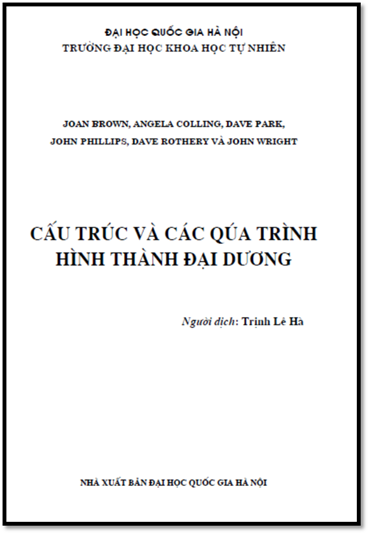 Cấu Trúc Và Các Quá Trình Hình Thành Đại Dương (NXB Đại Học Quốc Gia 2002) - Joan Brown, 210 Trang