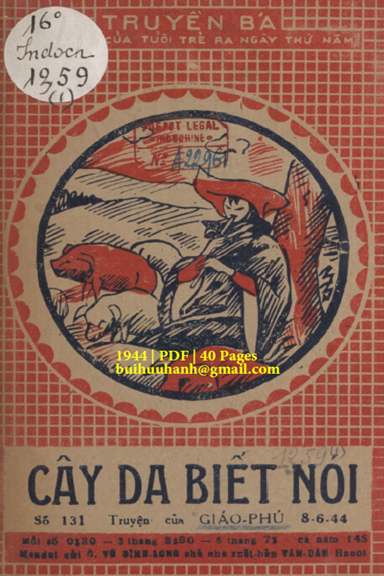 Cây Đa Biết Nói Quyển 1 (NXB Tân Dân 1944) - Giáo Phú, 40 Trang