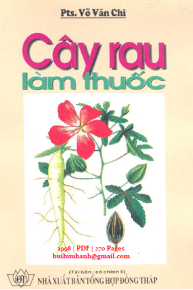 Cây Rau Làm Thuốc (NXB Tổng Hợp 1998) - Võ Văn Chi, 270 Trang
