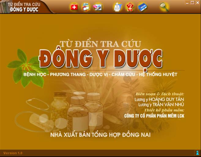 CD-ROM Từ Điển Tra Cứu Đông Y Dược (NXB Đồng Nai 2004) - Hoàng Duy Tân