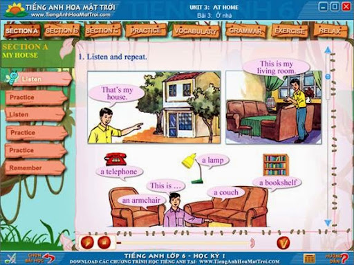 CDROM Tiếng Anh Hoa Mặt Trời THCS - Lớp 7