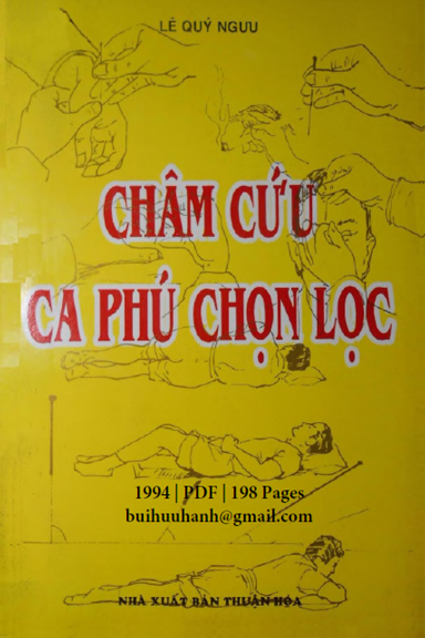 Châm Cứu Ca Phú Chọn Lọc (NXB Thuận Hóa 1993) - Lê Quý Ngưu, 198 Trang