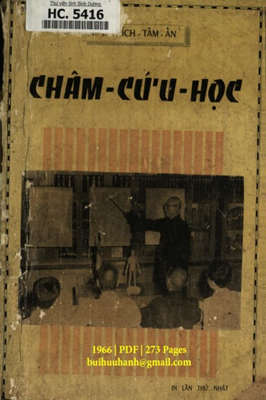 Châm Cứu Học (NXB Sài Gòn 1966) - Thích Tâm Ấn, 273 Trang