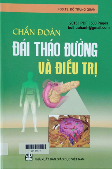 Chẩn Đoán Đái Tháo Đường Và Điều Trị (NXB Giáo Dục 2015) - Đỗ Trung Quân, 500 Trang
