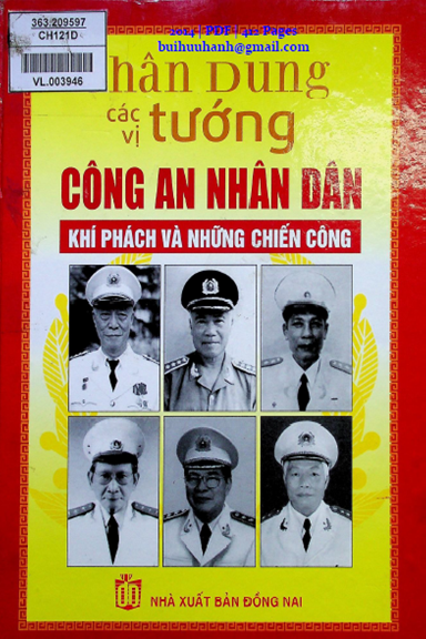 Chân Dung Các Vị Đại Tướng Công An Nhân Dân (NXB Đồng Nai 2014) - Quý Long, 412 Trang