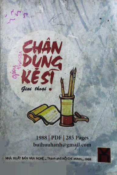 Chân Dung Kẻ Sĩ (NXB Văn Nghệ 1988) - Thái Doãn Hiểu, 285 Trang