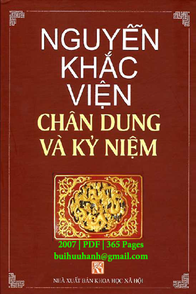 Chân Dung Và Kỷ Niệm (NXB Khoa Học Xã Hội 2007) - Nguyễn Khắc Viện, 365 Trang