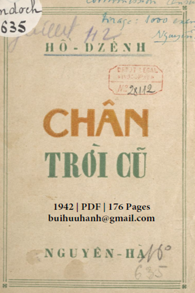 Chân Trời Cũ (NXB Nguyên Hà 1942) - Hồ Dzếnh, 176 Trang