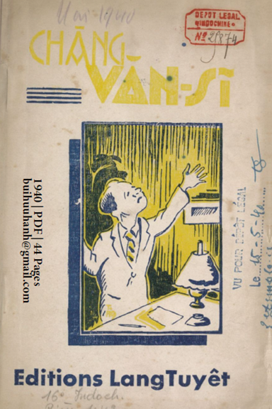 Chàng Văn Sĩ (NXB Lăng Tuyết 1940) - Tân Hiến, 44 Trang