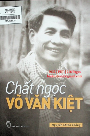 Chất Ngọc Võ Văn Kiệt (NXB Trẻ 2022) - Nguyễn Chiến Thắng, 218 Trang