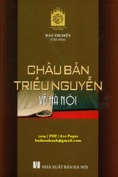 Châu Bản Triều Nguyễn Về Hà Nội (NXB Hà Nội 2019) - Đào Thị Diến, 820 Trang