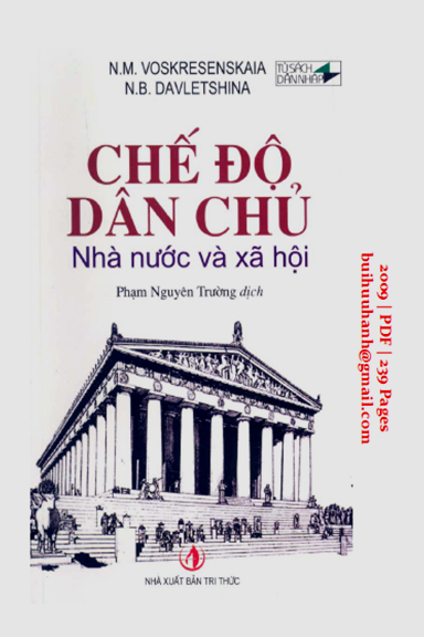 Chế Độ Dân Chủ Nhà Nước Và Xã Hội (NXB Tri Thức 2009) - N.M. Voskresenskaia, 239 Trang