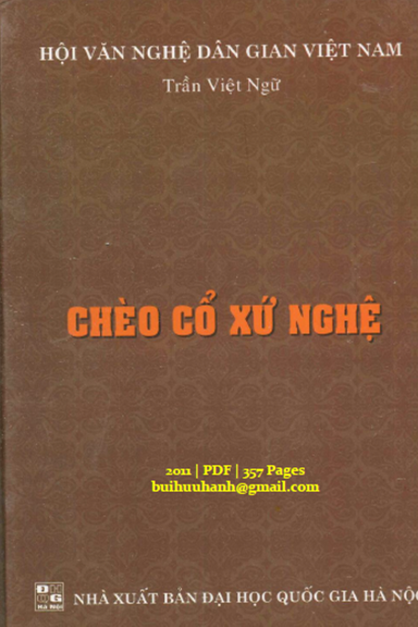 Chèo Cổ Xứ Nghệ (NXB Đại Học Quốc Gia 2011) - Trần Việt Ngữ, 357 Trang